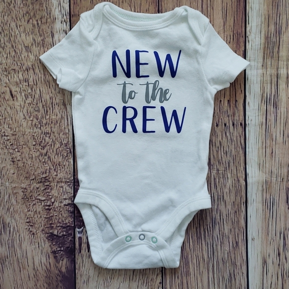 cloud island Other - "New to the crew" onesie